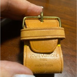 Authentic Louis Vuitton Leather Vachetta luggage or wrist  strap MADE IN FRANCE
